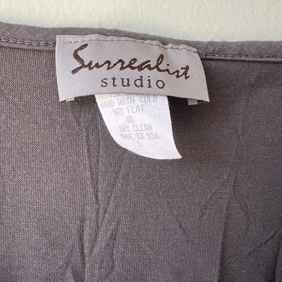 Surrealist‎ Studio Womens V-Neck Sleeveless Top Gray - Picture 3 of 4